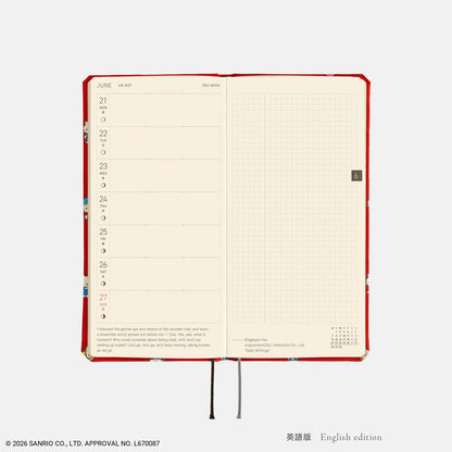 Hobonichi Techo 2027 HELLO KITTY "Techo to Otomodachi" Weeks Planner