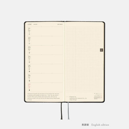 Hobonichi Techo 2027 Weeks Black Argyle Planner