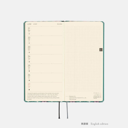 Hobonichi Weeks 2027 Yumi Kitagishi “White Cat Wallpaper” Weekly Planner