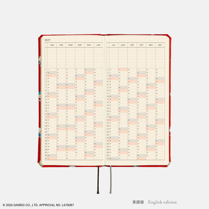 Hobonichi Techo 2027 HELLO KITTY "Techo to Otomodachi" Weeks Planner