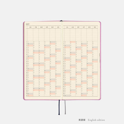 Hobonichi Techo 2027 Weeks Lavender Milk Planner