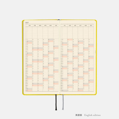 Hobonichi Techo 2027 Weeks Canary Yellow Planner