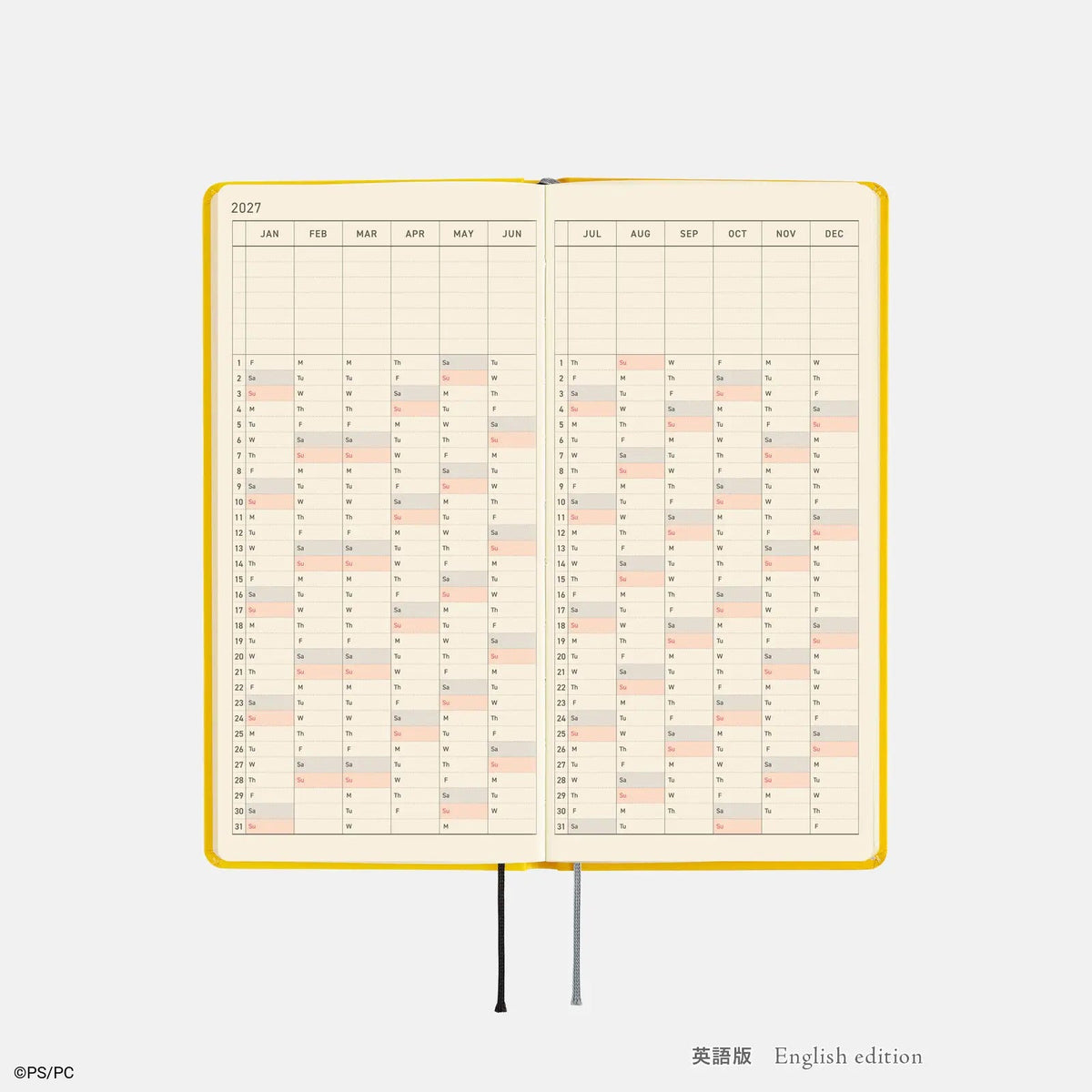 Hobonichi Techo 2027 Weeks BANANA Planner