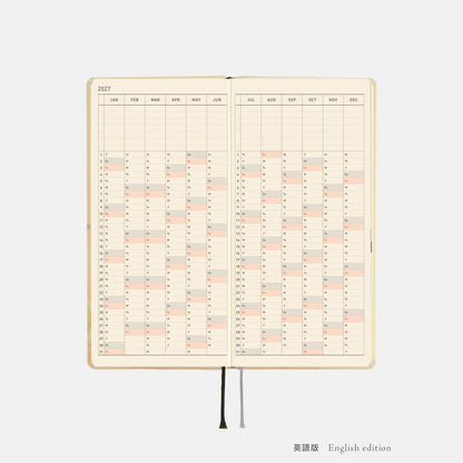 Hobonichi Techo 2027 Weeks Once, in Spring Planner