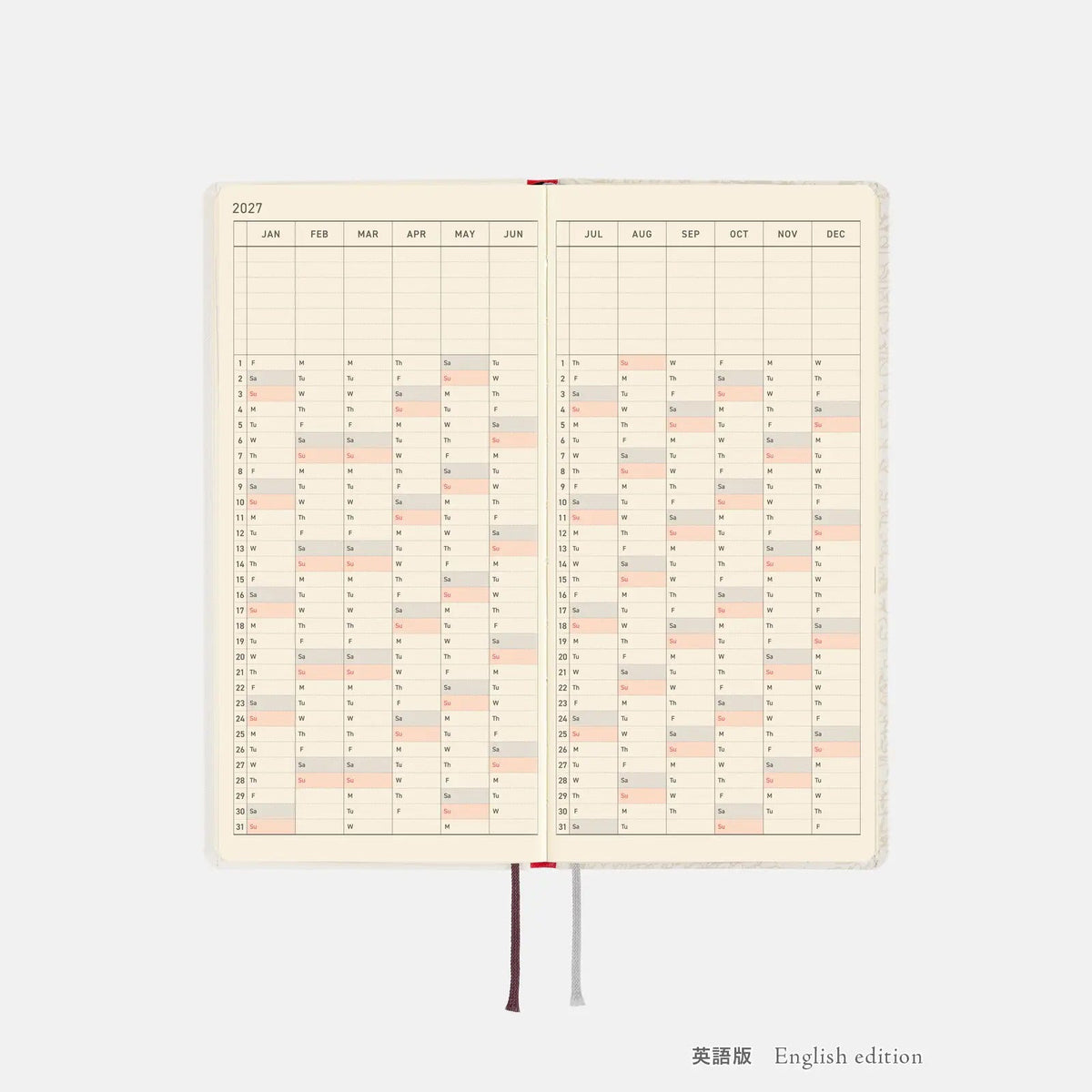 Hobonichi Techo 2027 Weeks Frederick Planner