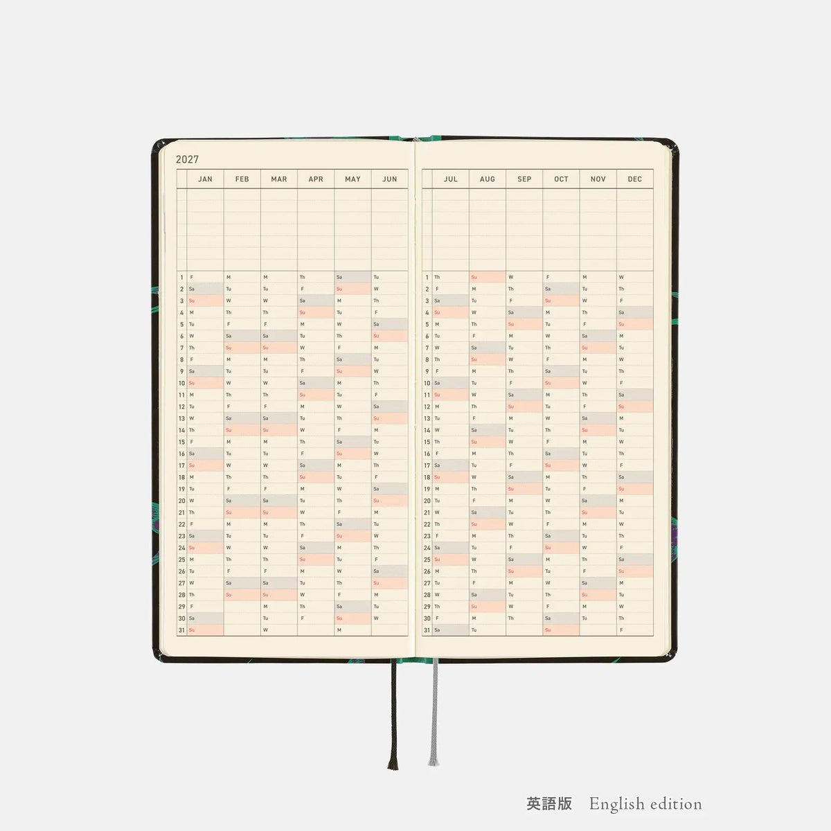 Hobonichi Techo 2027 Weeks LUCKY SWALLOW Planner