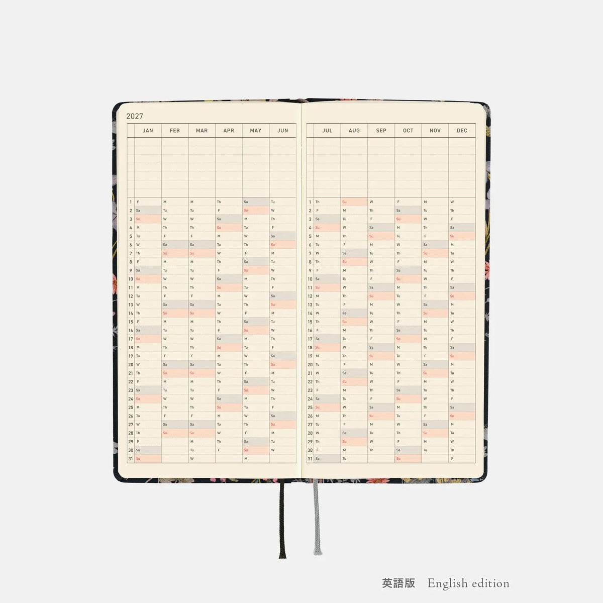 Hobonichi Techo 2027 Weeks FLORAL REMEDY Planner