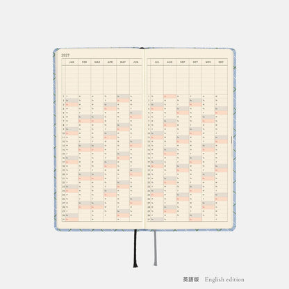 Hobonichi Techo 2027 Weeks Graph Check Planner