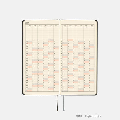 Hobonichi Techo 2027 Weeks Black Argyle Planner