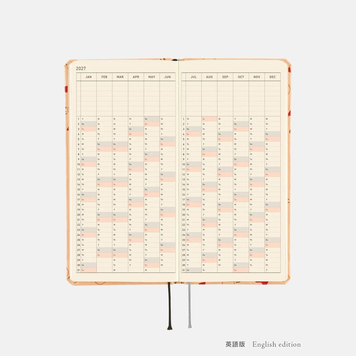 MOTHER Dosesan Pattern 2027 Hobonichi Weeks Planner – Japanese / English Edition