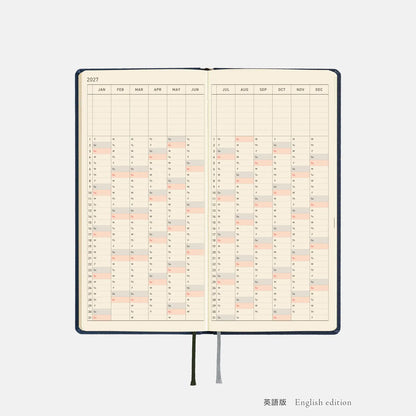 Hobonichi Techo 2027 Weeks MEGA Midnight Blue Planner