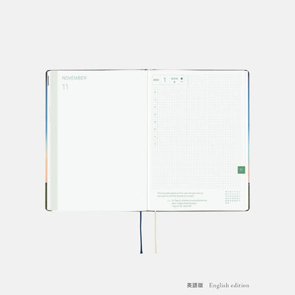 Hobonichi Techo 2027 Hiroko Kubota Until the Moon Is Full HON A5 Daily Planner