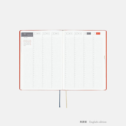 Hobonichi HON 2027 Yumi Kitagishi “White Cat & Rabbit Tea Time” A5 Daily Planner