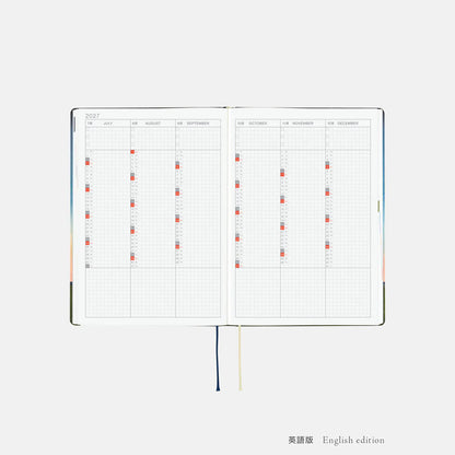 Hobonichi Techo 2027 Hiroko Kubota Until the Moon Is Full HON A5 Daily Planner