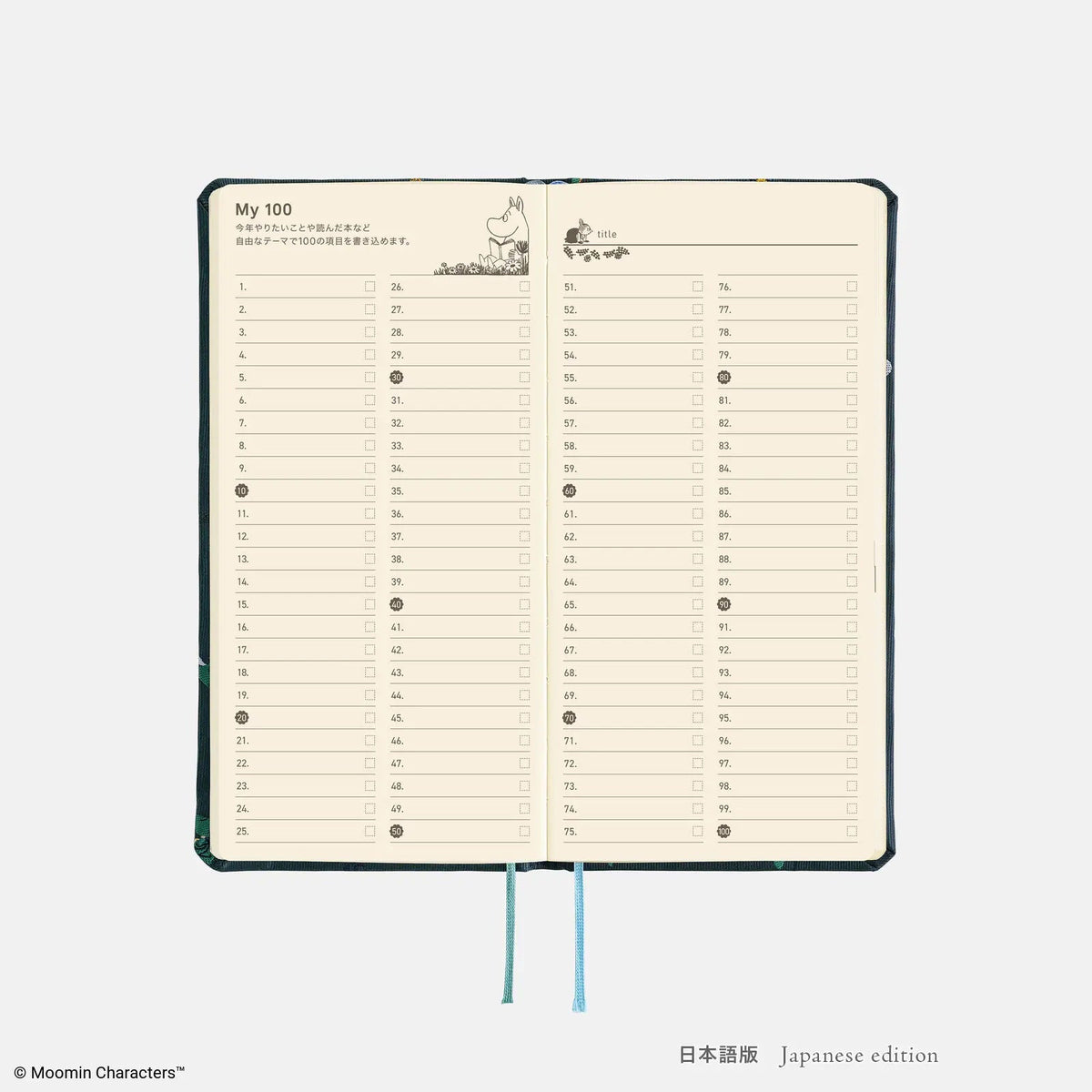Moomin Hobonichi "A Day with Snufkin" 2027 Weeks Planner