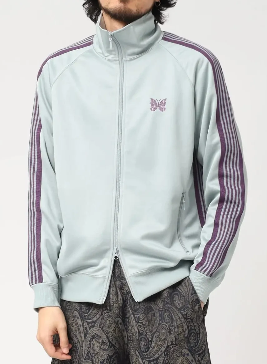 Needles POLY SMOOTH 25SS SAXE BLUE Track Jacket