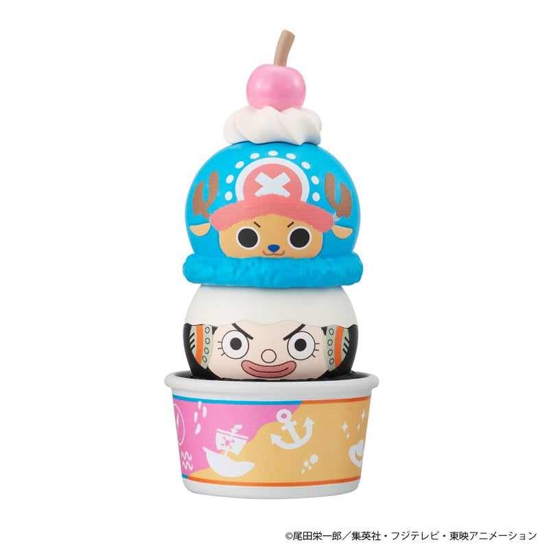 ONE PIECE Tsumichen Ice Cream Mascot Figure Set with Waffle Cone Cup