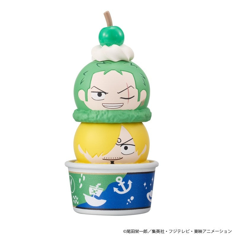 ONE PIECE Tsumichen Ice Cream Mascot Figure Set with Waffle Cone Cup