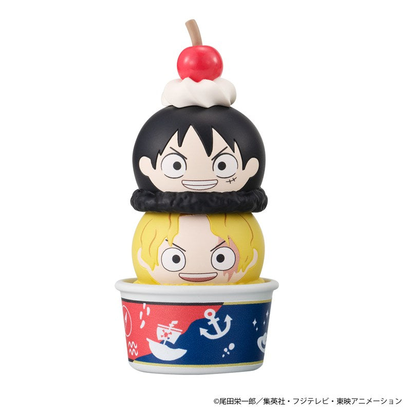 ONE PIECE Tsumichen Ice Cream Mascot Figure Set with Waffle Cone Cup