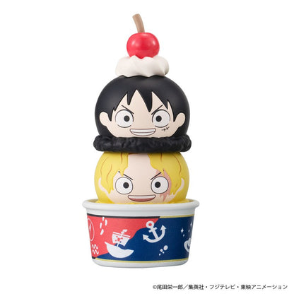 ONE PIECE Tsumichen Ice Cream Mascot Figure Set with Waffle Cone Cup