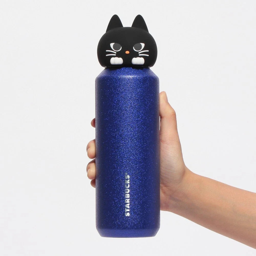 Starbucks Halloween 2024 Stainless Steel Bottle Witch Cat 473ml