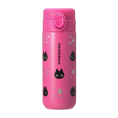 Starbucks Halloween 2024 Stainless Steel Bottle Pink Cat 381ml