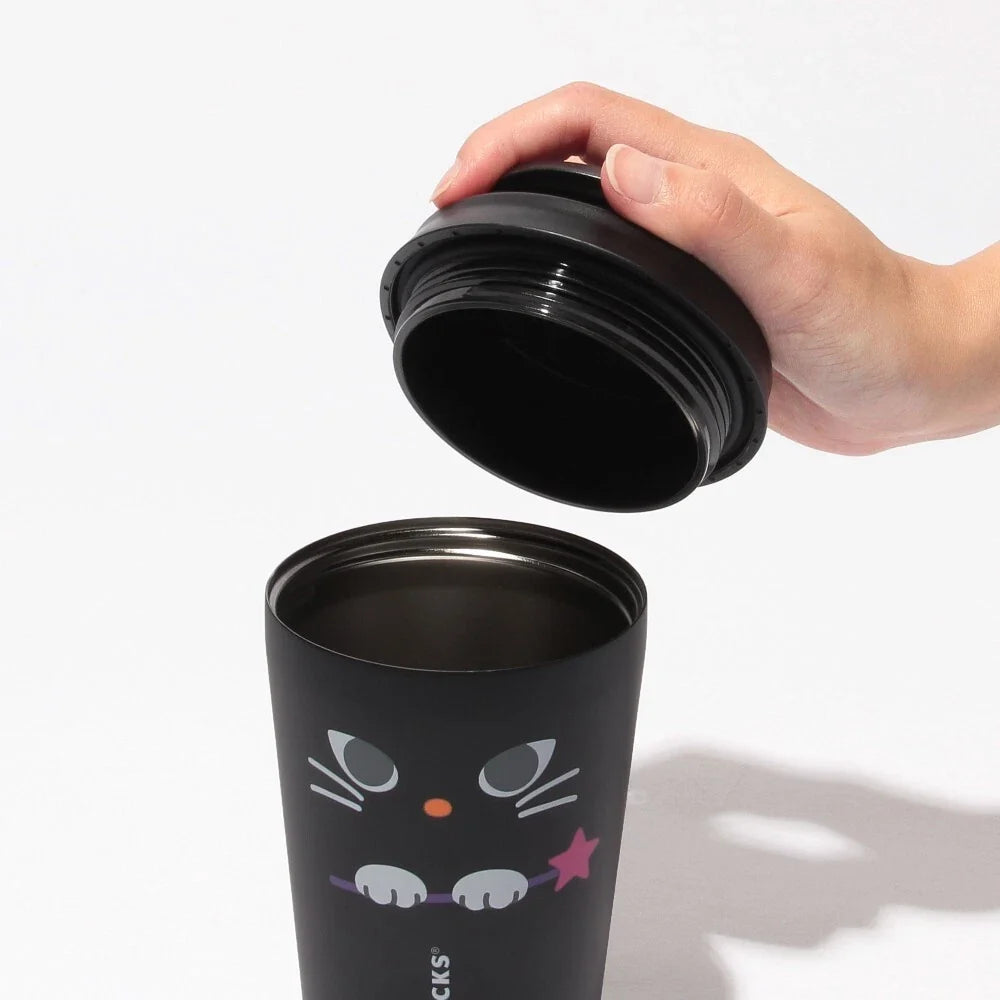 Starbucks Halloween 2024 Stainless Steel Tumbler Witch Cat 355ml