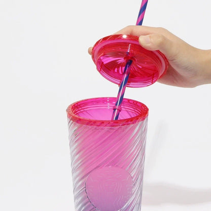 Starbucks Halloween 2024 Logo Cold Cup Tumbler Gradient Pink 710ml