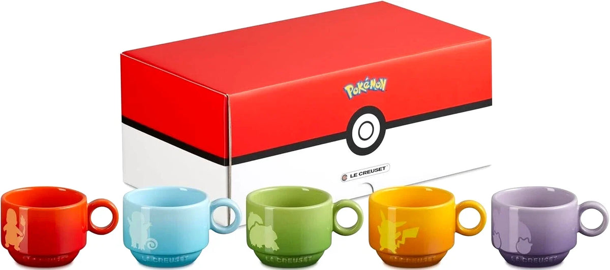 Le Creuset × Pokemon Stacking Mug Set of 5