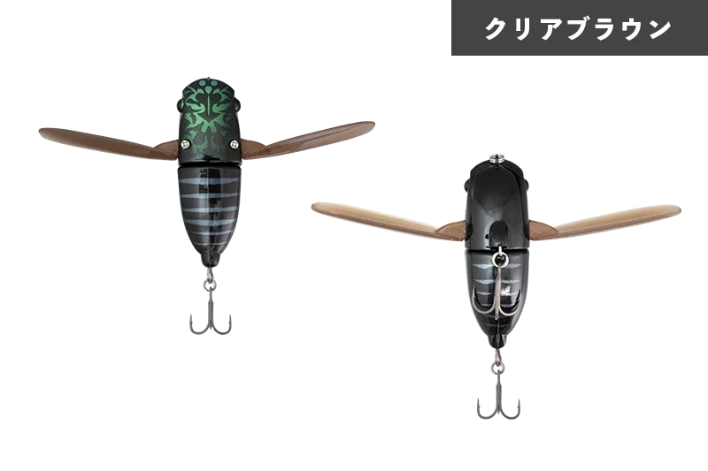 JACKALL SUISEN Soft Wing Material Topwater Cicada Lure 43 mm 5g bass fishing