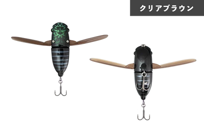 JACKALL SUISEN Soft Wing Material Topwater Cicada Lure 43 mm 5g bass fishing
