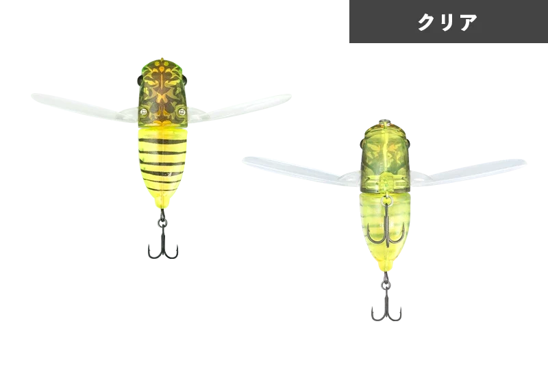 JACKALL SUISEN Soft Wing Material Topwater Cicada Lure 43 mm 5g bass fishing