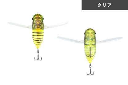 JACKALL SUISEN Soft Wing Material Topwater Cicada Lure 43 mm 5g bass fishing