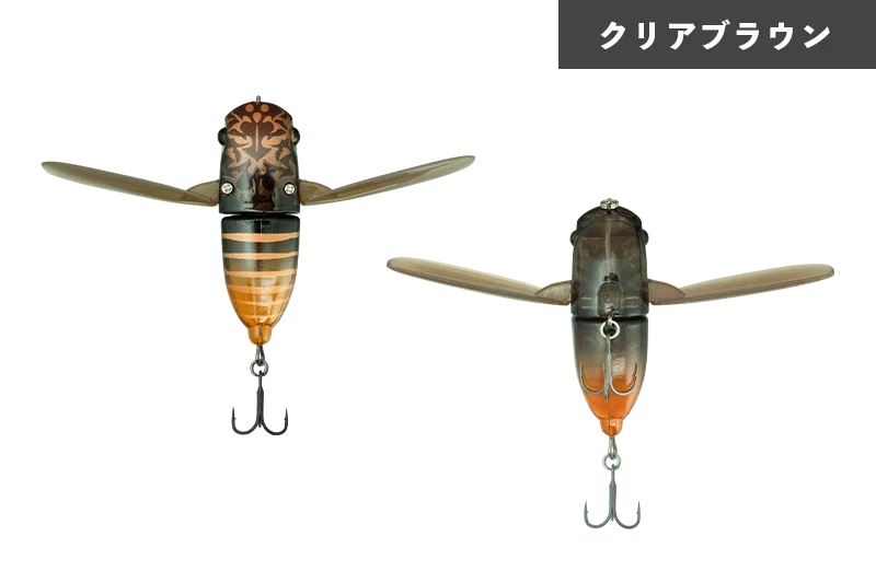 JACKALL SUISEN Soft Wing Material Topwater Cicada Lure 43 mm 5g bass fishing