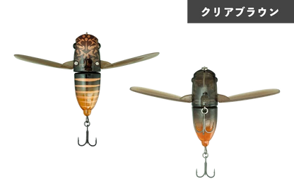 JACKALL SUISEN Soft Wing Material Topwater Cicada Lure 43 mm 5g bass fishing