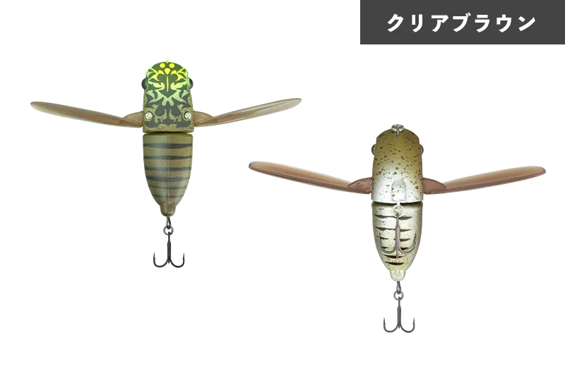 JACKALL SUISEN Soft Wing Material Topwater Cicada Lure 43 mm 5g bass fishing