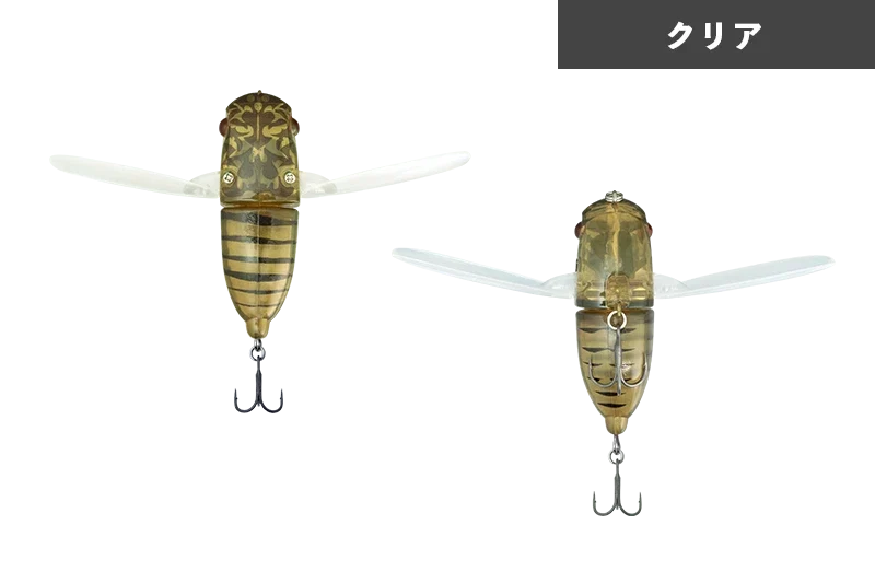 JACKALL SUISEN Soft Wing Material Topwater Cicada Lure 43 mm 5g bass fishing