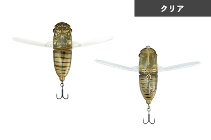 JACKALL SUISEN Soft Wing Material Topwater Cicada Lure 43 mm 5g bass fishing