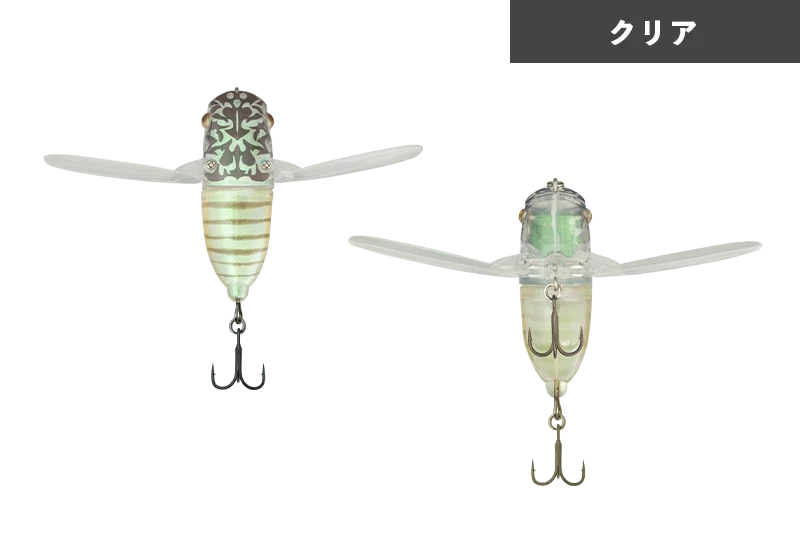JACKALL SUISEN Soft Wing Material Topwater Cicada Lure 43 mm 5g bass fishing