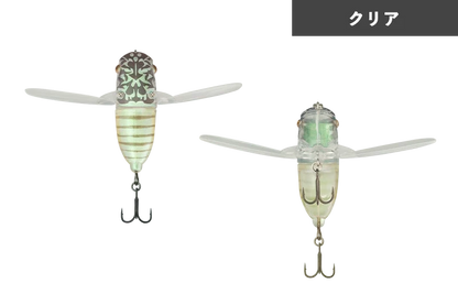 JACKALL SUISEN Soft Wing Material Topwater Cicada Lure 43 mm 5g bass fishing