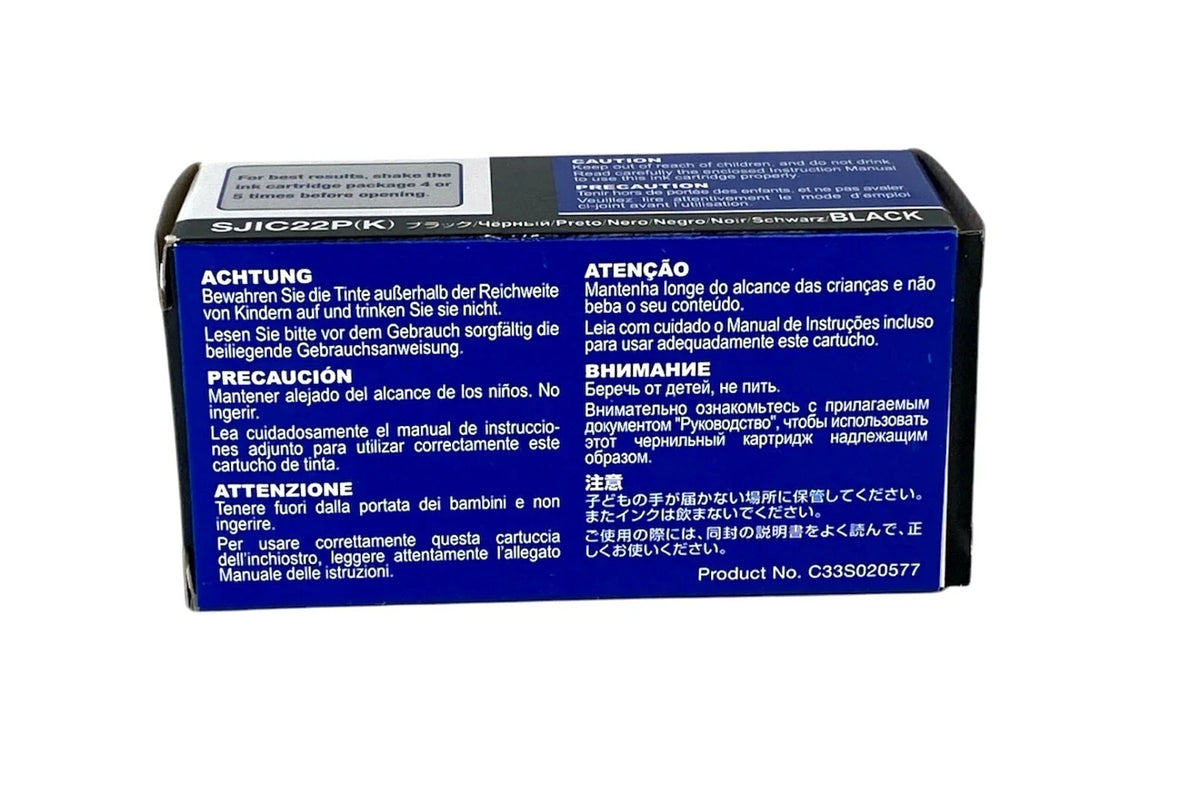 Epson SJIC22PK Black Ink Cartridge