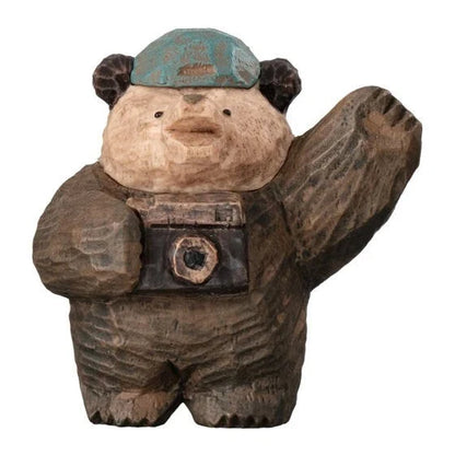 Masao Takahata Woodcarving Style Bear Figure Collection Complete 5 Set