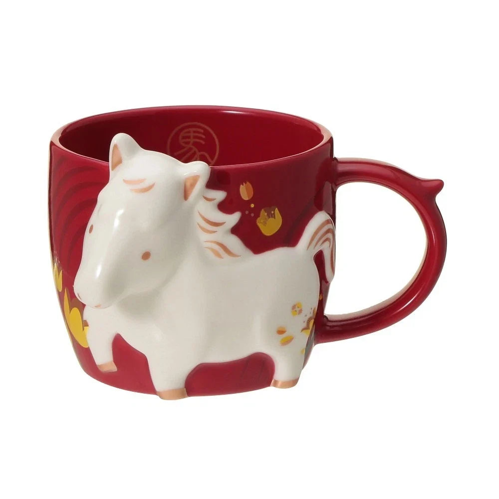 Starbucks New Year Zodiac Horse Ceramic Mug