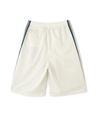 Needles LHP EXCLUSIVE TRACK PANTS SHORTS POLY SMOOTH WHITE