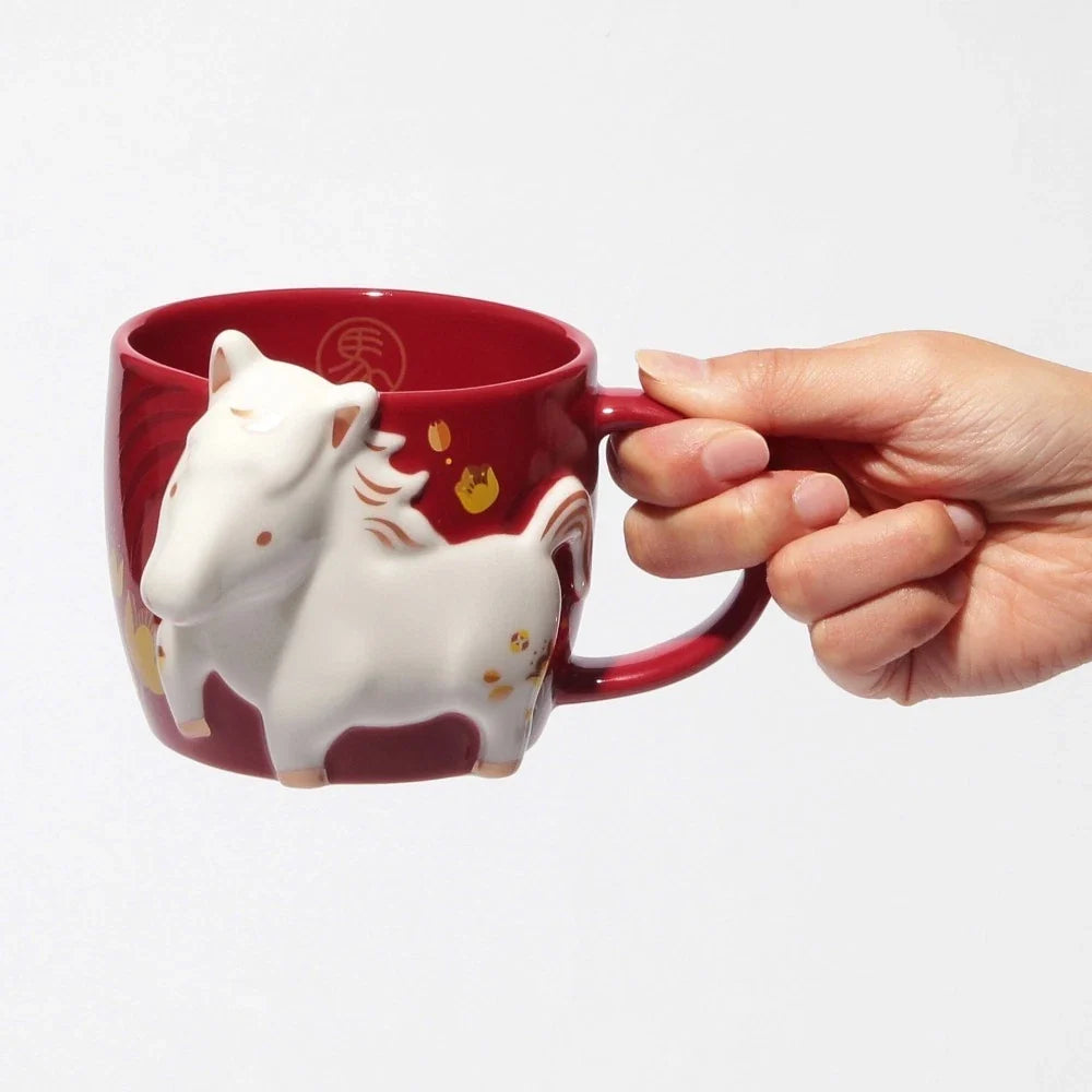 Starbucks New Year Zodiac Horse Ceramic Mug