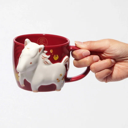Starbucks New Year Zodiac Horse Ceramic Mug