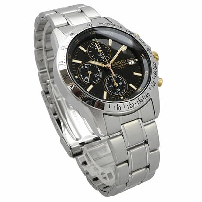SEIKO SPIRIT SBTQ043 Black Quartz Stainless Steel Watch