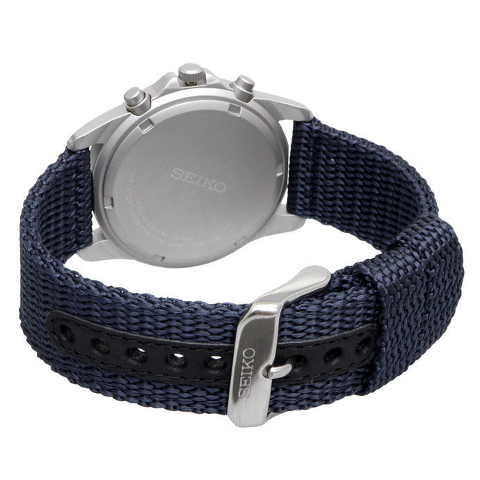 SEIKO Chronograph SND379P1 Blue Silver Watch