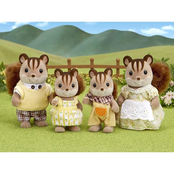 Calico Critters Walnut Squirrel Family FS-17 Figure Set