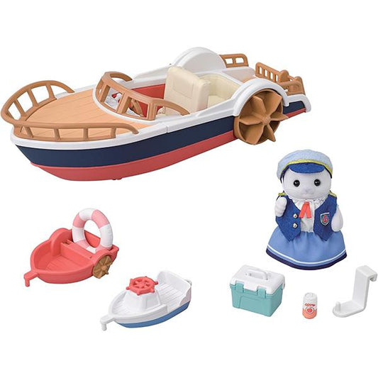 Sylvanian Families Seal Captain’s Exciting Boat Set